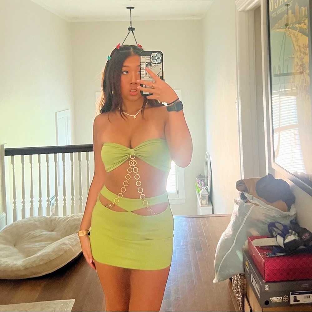 Edikted small green set (no chain attached)